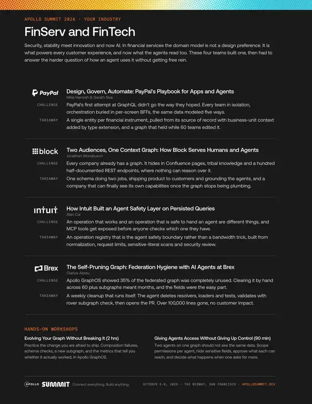 Page one of the FinServ and FinTech guide